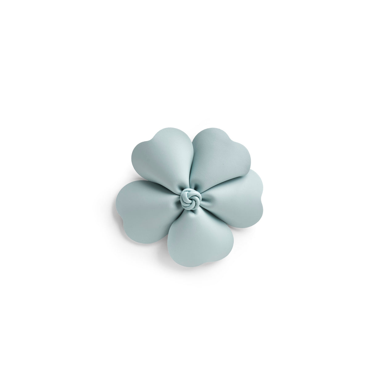 Bera Design Flora Charm Powder Blue deri çiçek çanta aksesuarı